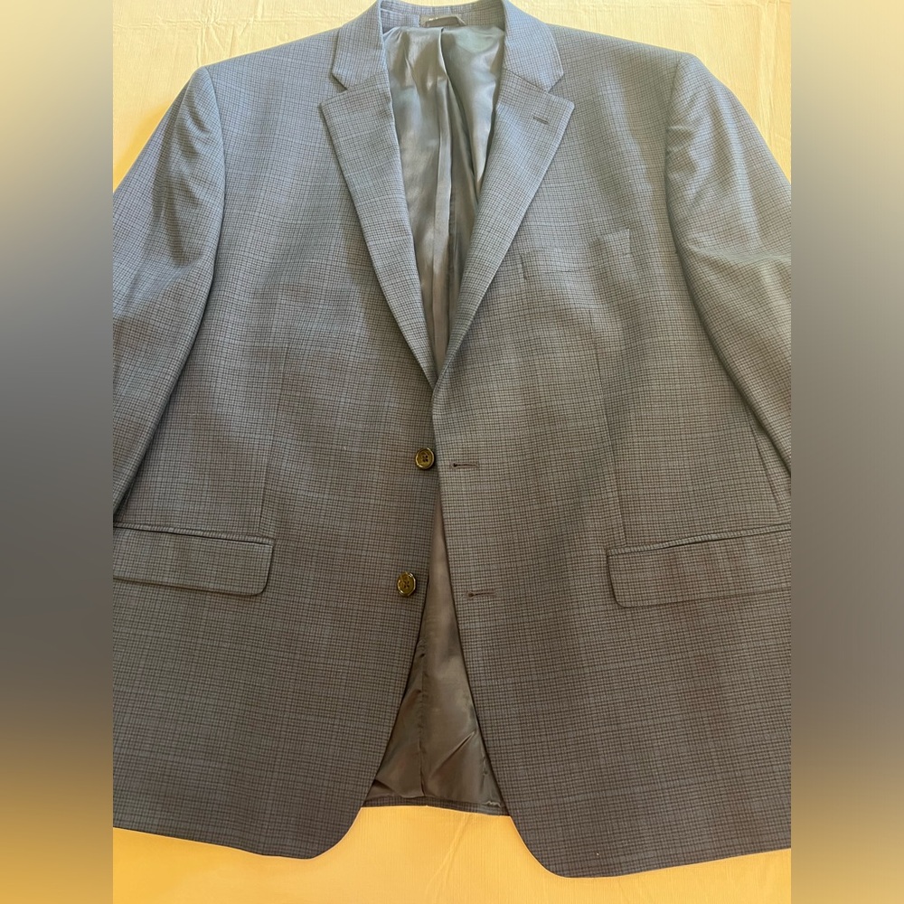 Lauren Ralph Lauren Men’s Blue Black Check 48R Blazer Dress Coat Jacket